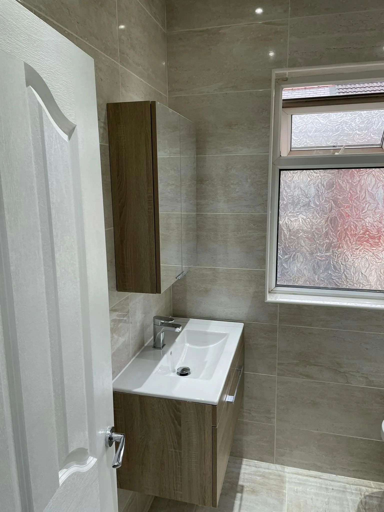 door and sink